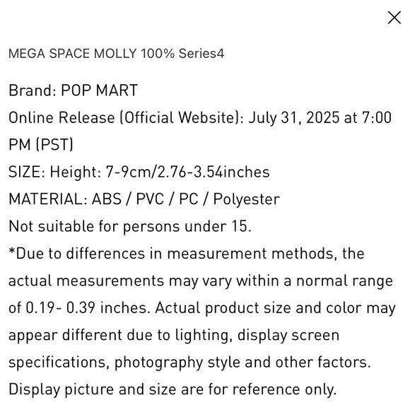 100% MEGA SPACE MOLLY Series 4 Smitten Love Regular - Picture 3 of 3